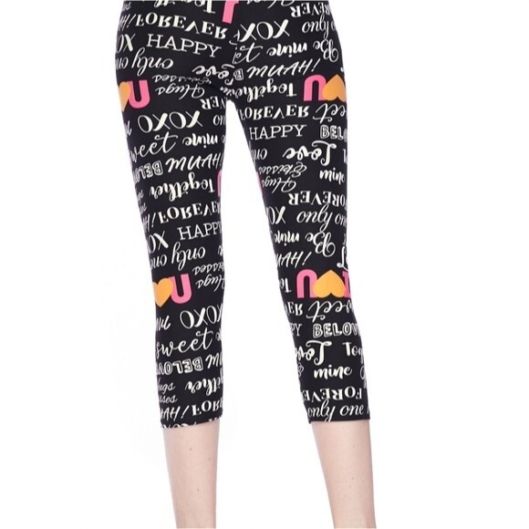 Full Of Love Print Capri One Size - Picture 4 of 7